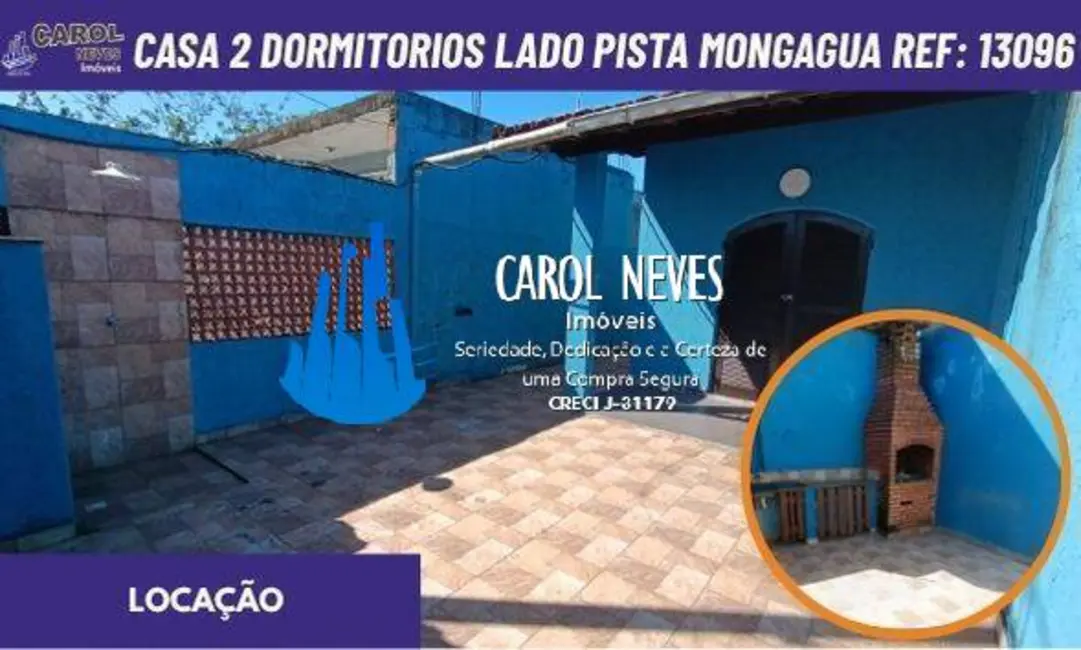 Casa com 2 quartos para alugar, 85m2 em Mongagua - SP - imagem 1 Foto 1 de Casa com 2 quartos para alugar, 85m2 em Mongagua - SP