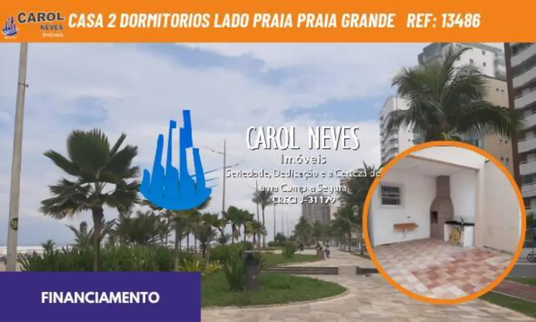 Foto 1 de Casa com 2 quartos à venda, 82m2 em Maracanã, Praia Grande - SP