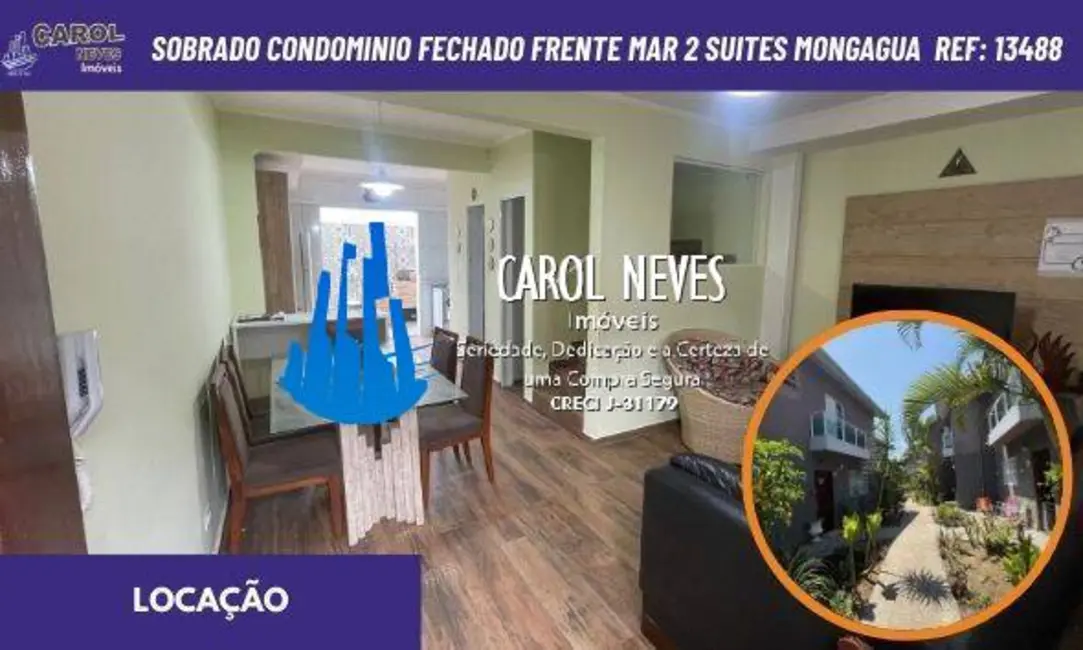 Foto 1 de Casa com 2 quartos para alugar, 96m2 em Mongagua - SP