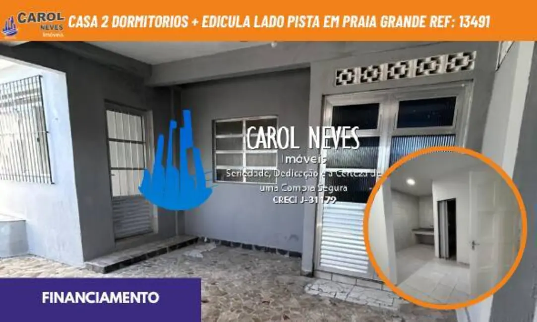 Foto 1 de Casa com 2 quartos à venda, 161m2 em Samambaia, Praia Grande - SP