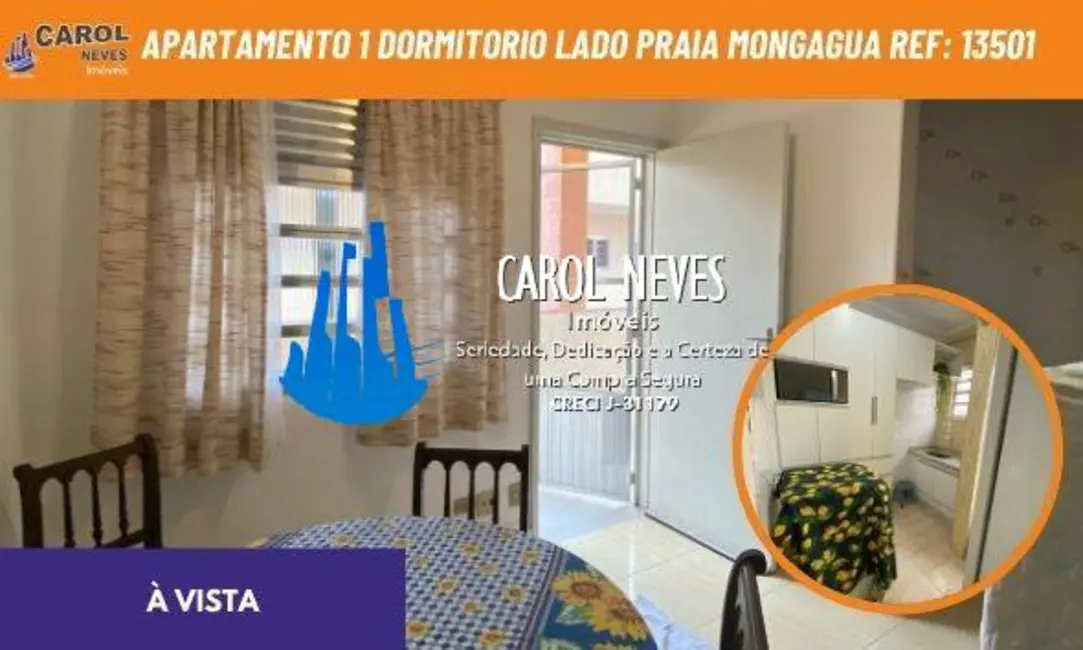 Apartamento com 1 quarto à venda, 45m2 em Centro, Mongagua - SP - imagem 1 Foto 1 de Apartamento com 1 quarto à venda, 45m2 em Centro, Mongagua - SP