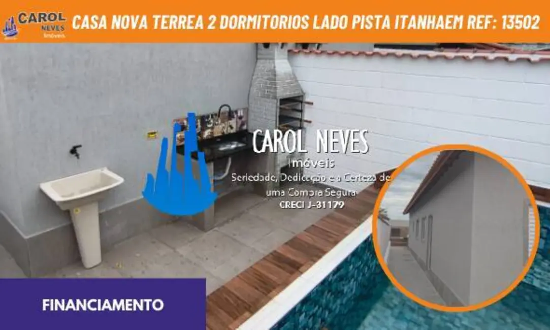Foto 1 de Casa com 2 quartos à venda, 47m2 em Itanhaem - SP