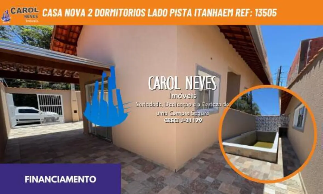 Foto 1 de Casa com 2 quartos à venda, 68m2 em Itanhaem - SP