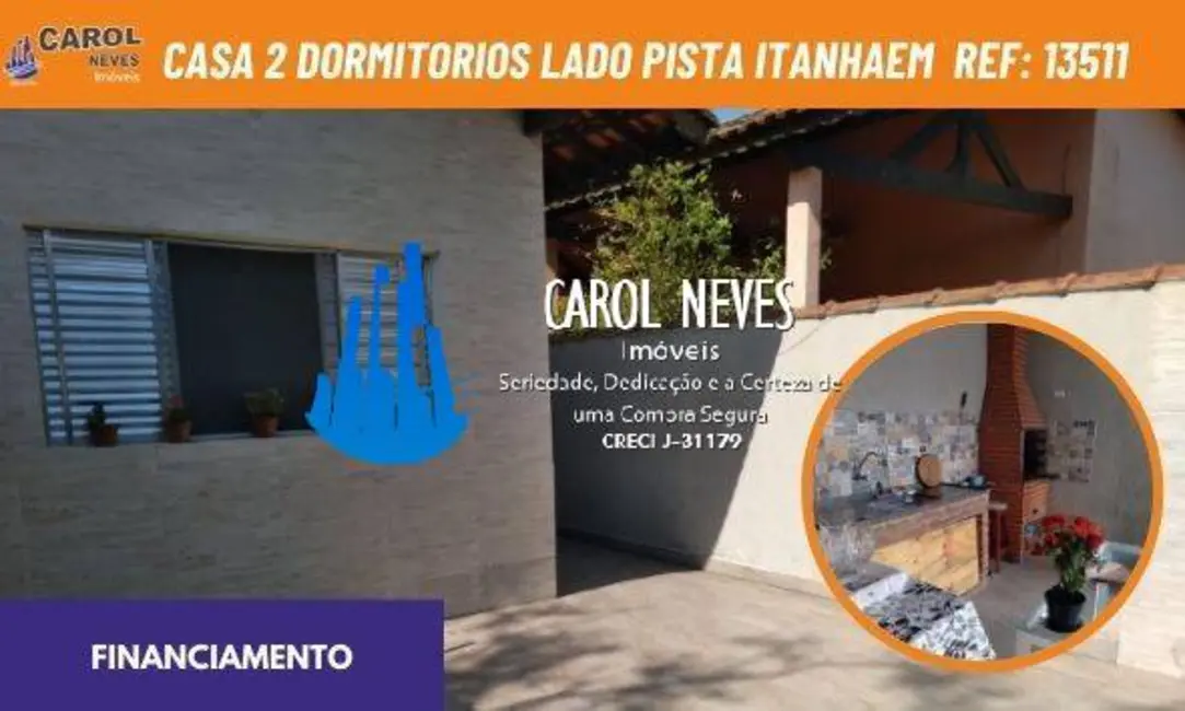Foto 1 de Casa com 2 quartos à venda, 75m2 em Itanhaem - SP