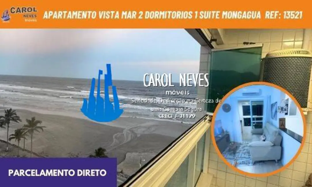 Foto 1 de Apartamento com 2 quartos à venda, 68m2 em Mongagua - SP