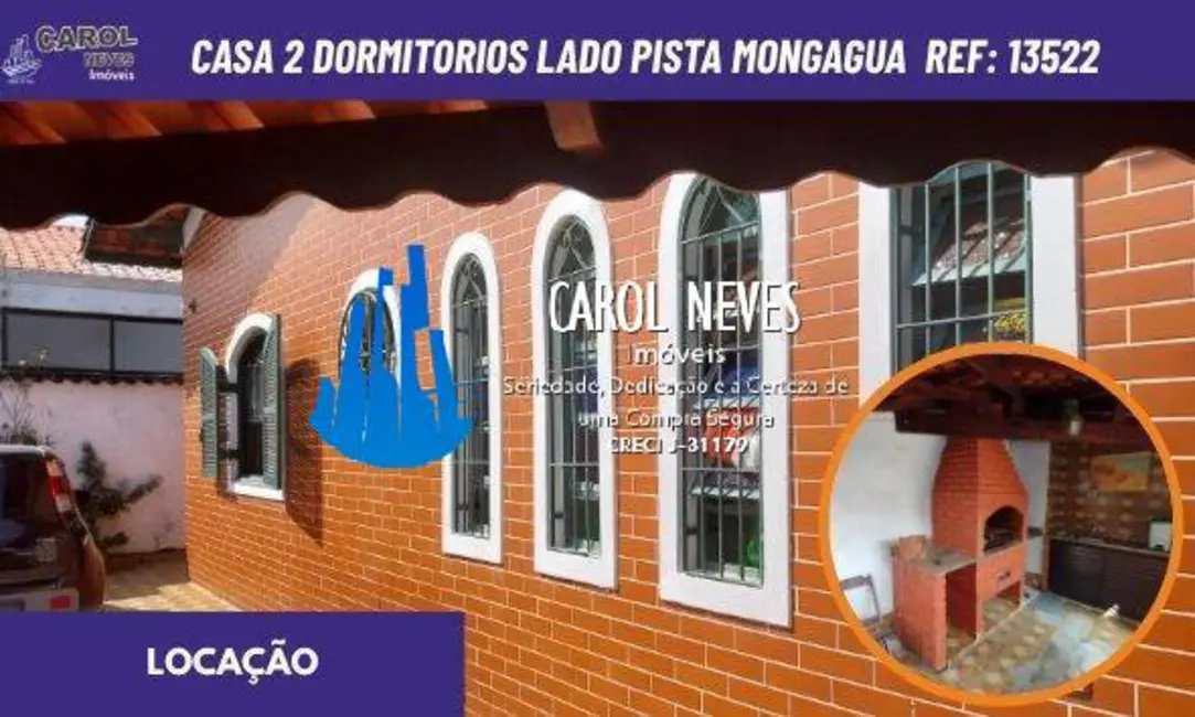 Foto 1 de Casa com 2 quartos para alugar, 64m2 em Mongagua - SP