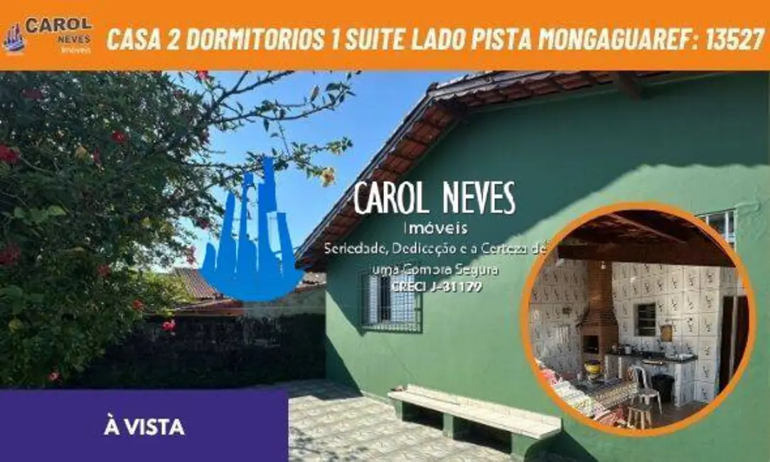 Foto 1 de Casa com 2 quartos à venda, 78m2 em Mongagua - SP