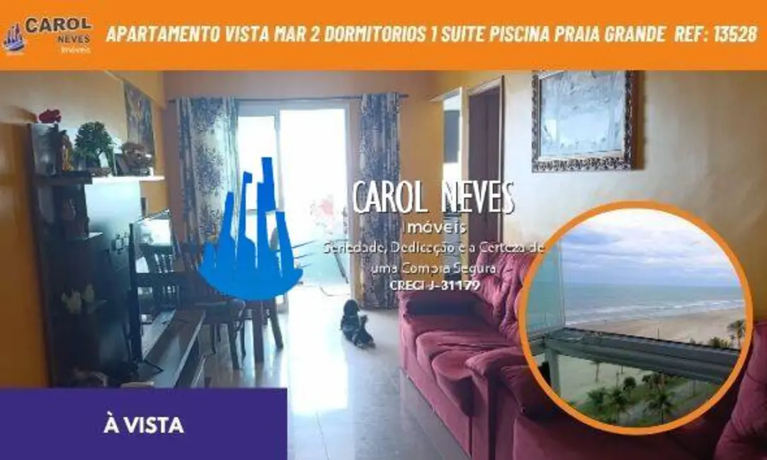 Foto 1 de Apartamento com 2 quartos à venda, 54m2 em Flórida, Praia Grande - SP