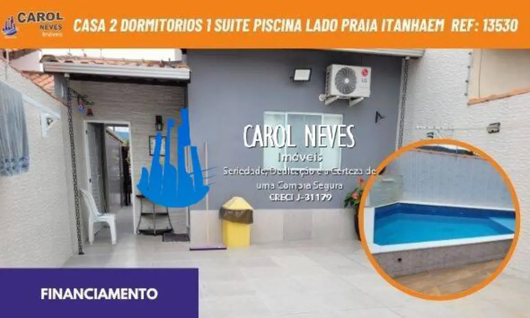 Foto 1 de Casa com 2 quartos à venda, 84m2 em Itanhaem - SP