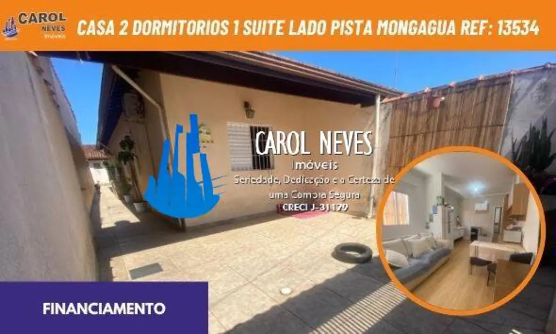 Foto 1 de Casa com 2 quartos à venda, 80m2 em Mongagua - SP