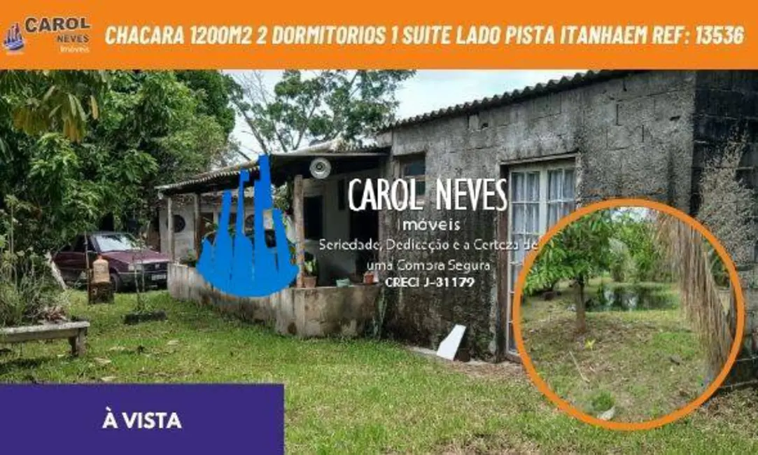 Foto 1 de Chácara com 2 quartos à venda em Itanhaem - SP
