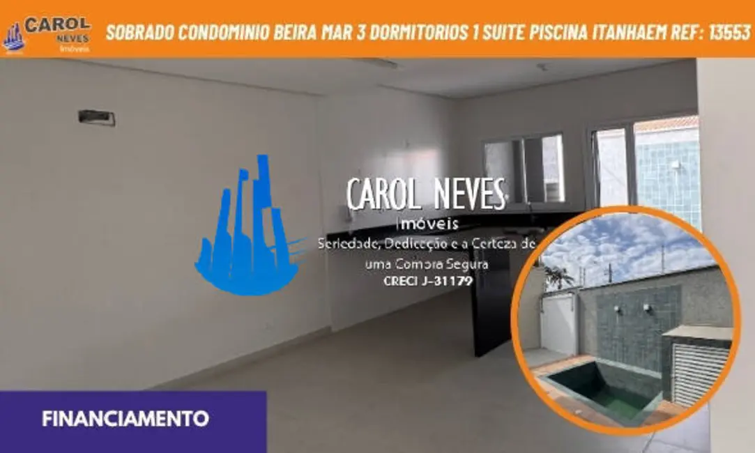 Foto 1 de Casa com 3 quartos à venda, 95m2 em Itanhaem - SP
