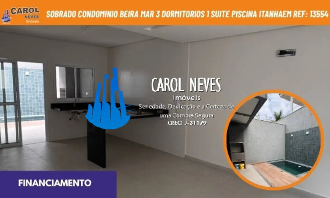 Foto 1 de Casa com 3 quartos à venda, 95m2 em Itanhaem - SP