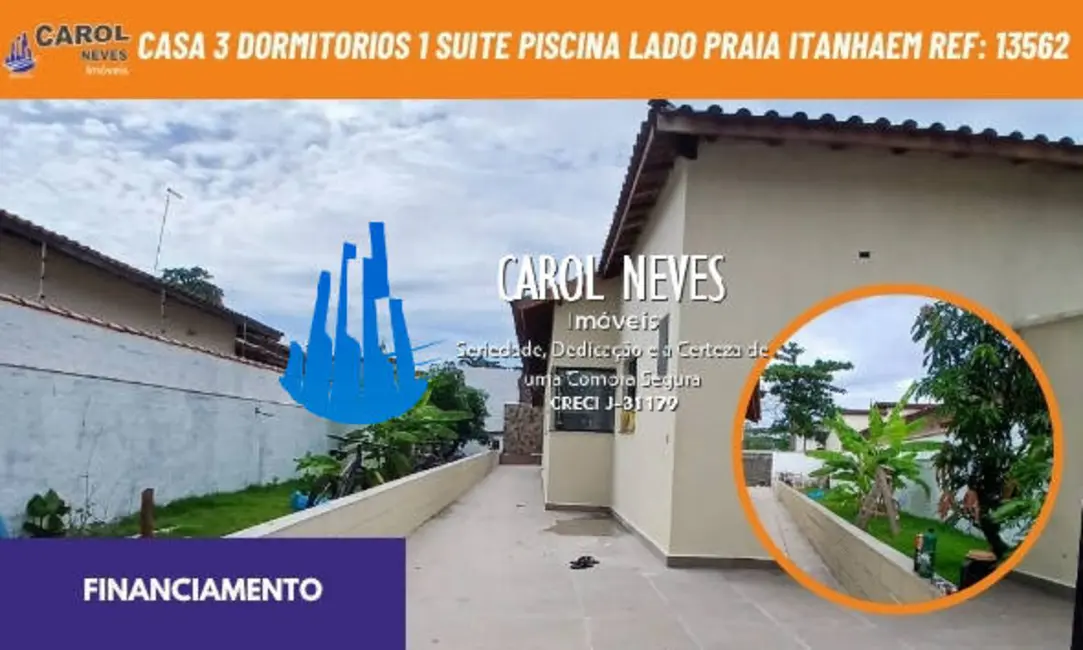 Foto 1 de Casa com 3 quartos à venda, 83m2 em Itanhaem - SP