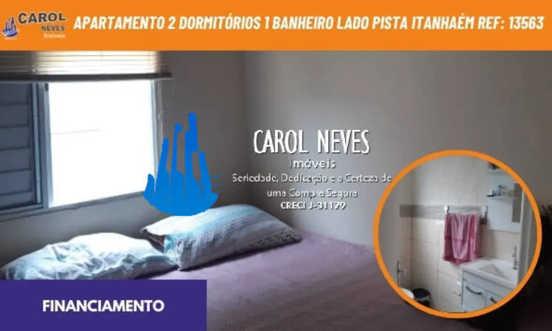 Foto 1 de Apartamento com 2 quartos à venda, 56m2 em Itanhaem - SP