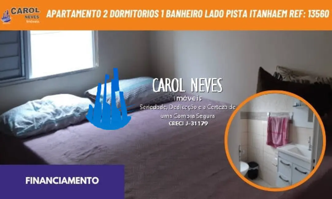 Foto 1 de Apartamento com 2 quartos à venda, 56m2 em Itanhaem - SP