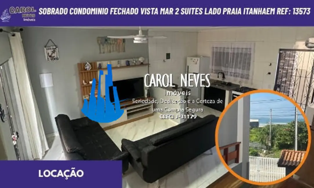 Sobrado com 2 quartos para alugar em Itanhaem - SP - imagem 1 Foto 1 de Sobrado com 2 quartos para alugar em Itanhaem - SP