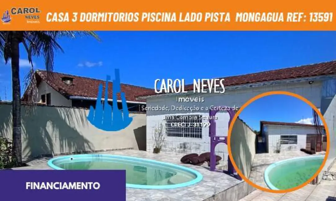 Casa com 3 quartos à venda, 80m2 em Mongagua - SP - imagem 1 Foto 1 de Casa com 3 quartos à venda, 80m2 em Mongagua - SP