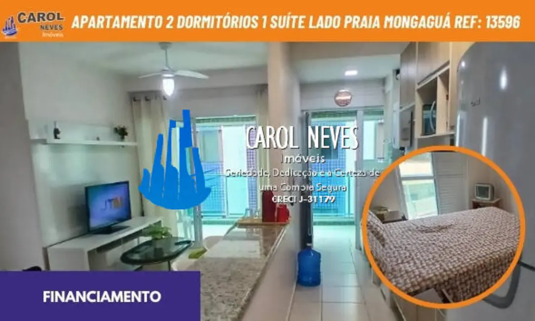 Foto 1 de Apartamento com 2 quartos à venda, 68m2 em Mongagua - SP