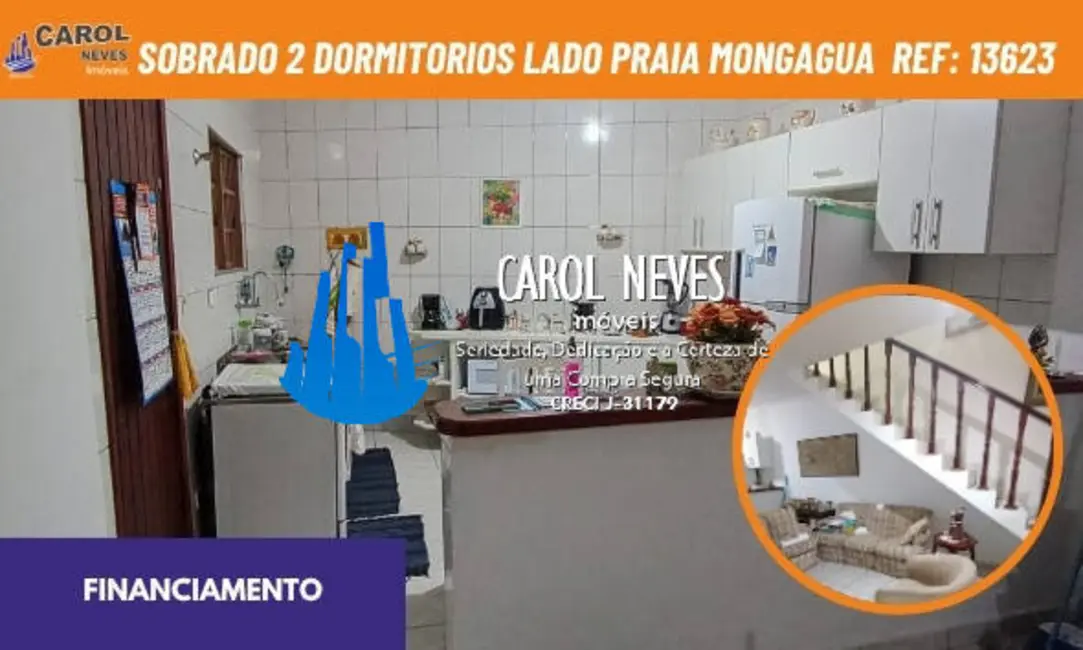 Foto 1 de Sobrado com 2 quartos à venda, 87m2 em Mongagua - SP