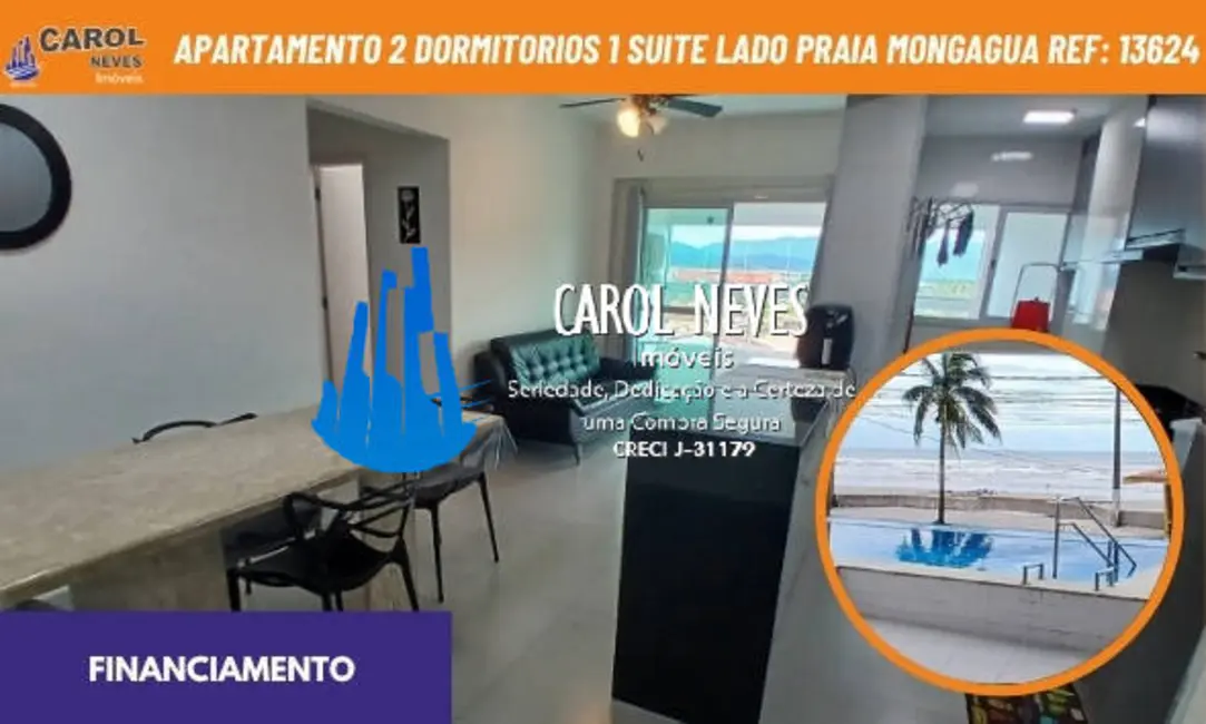 Foto 1 de Apartamento com 2 quartos à venda, 73m2 em Mongagua - SP