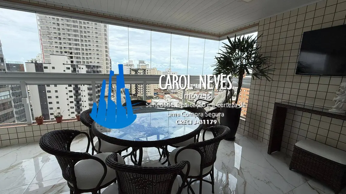 Foto 8 de Apartamento com 3 quartos à venda, 145m2 em Guilhermina, Praia Grande - SP