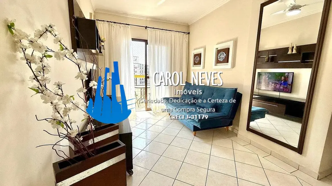 Foto 2 de Apartamento com 1 quarto à venda, 54m2 em Mirim, Praia Grande - SP