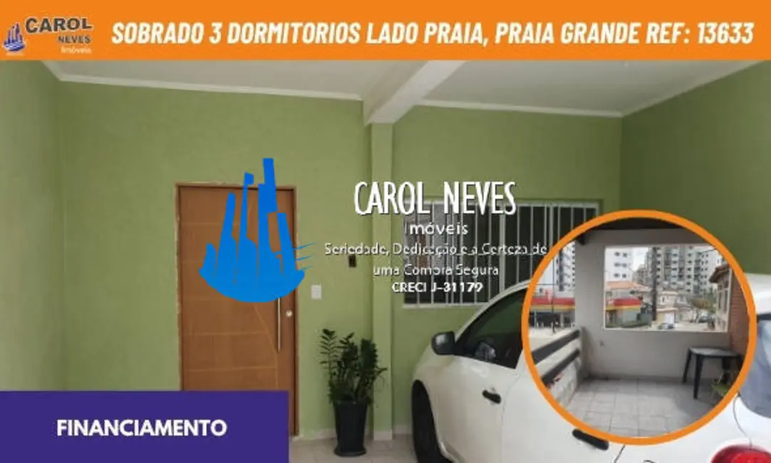 Foto 1 de Casa com 3 quartos à venda, 150m2 em Ocian, Praia Grande - SP