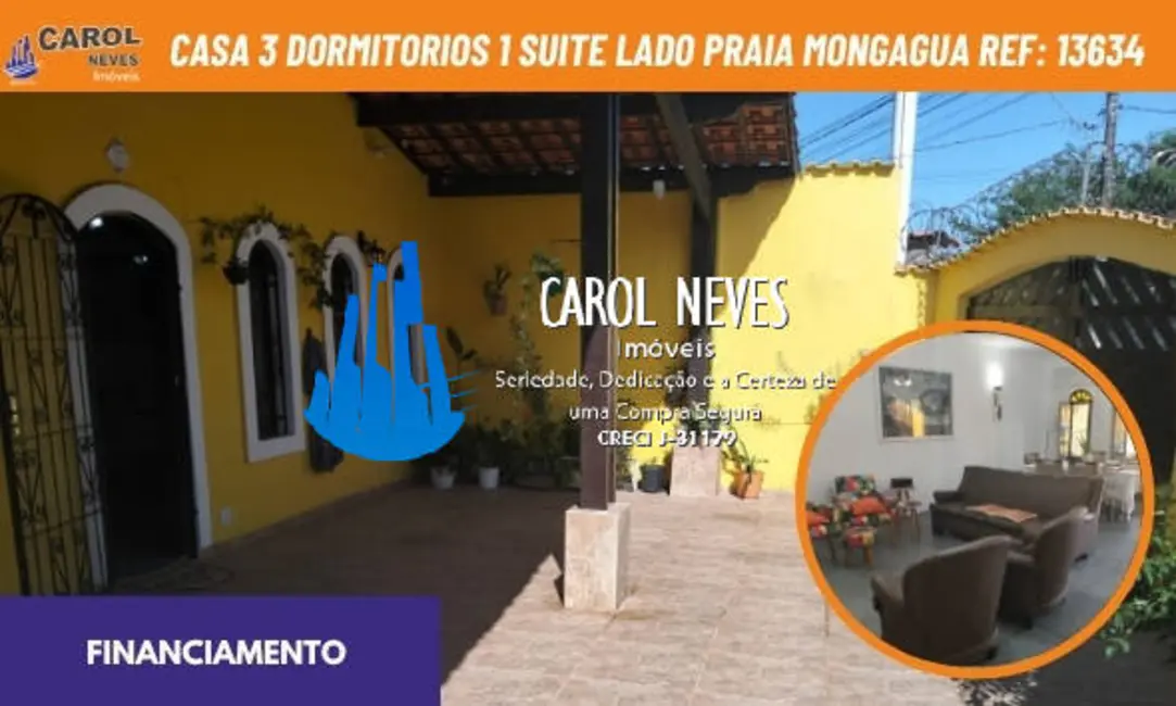 Foto 1 de Casa com 3 quartos à venda, 155m2 em Mongagua - SP