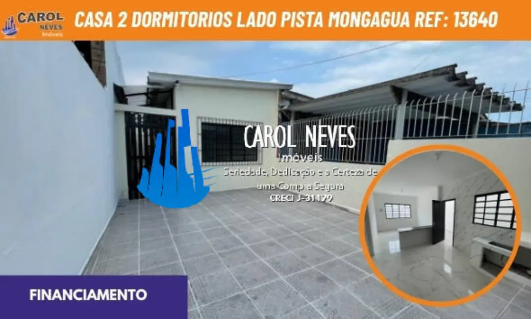Foto 1 de Casa com 2 quartos à venda em Mongagua - SP