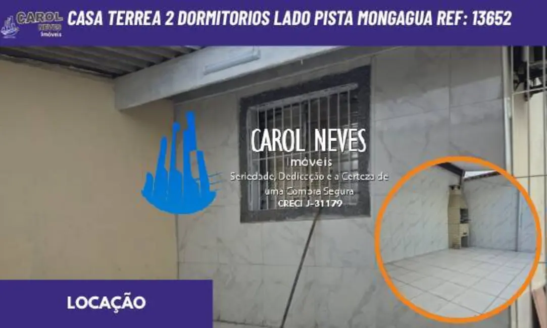 Foto 1 de Casa com 2 quartos para alugar, 62m2 em Mongagua - SP
