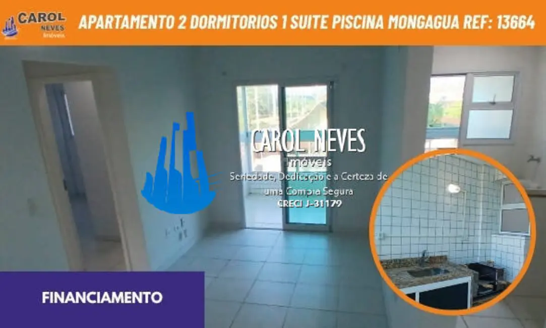 Foto 1 de Apartamento com 2 quartos à venda, 70m2 em Mongagua - SP