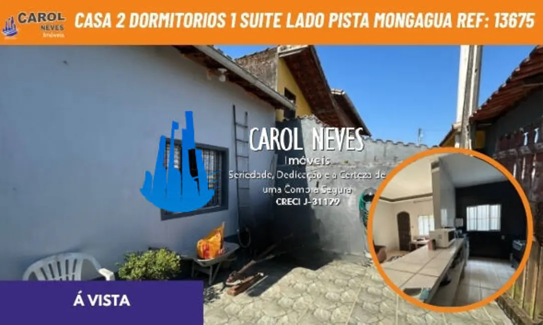Foto 1 de Casa com 2 quartos à venda, 60m2 em Mongagua - SP