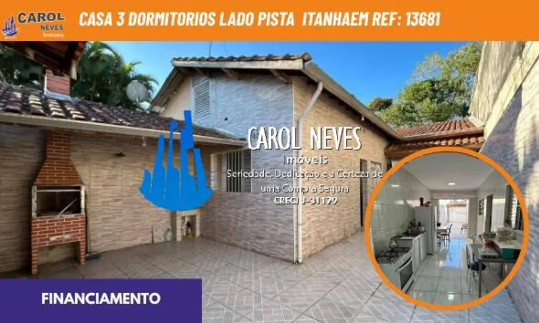 Foto 1 de Casa com 3 quartos à venda, 50m2 em Itanhaem - SP
