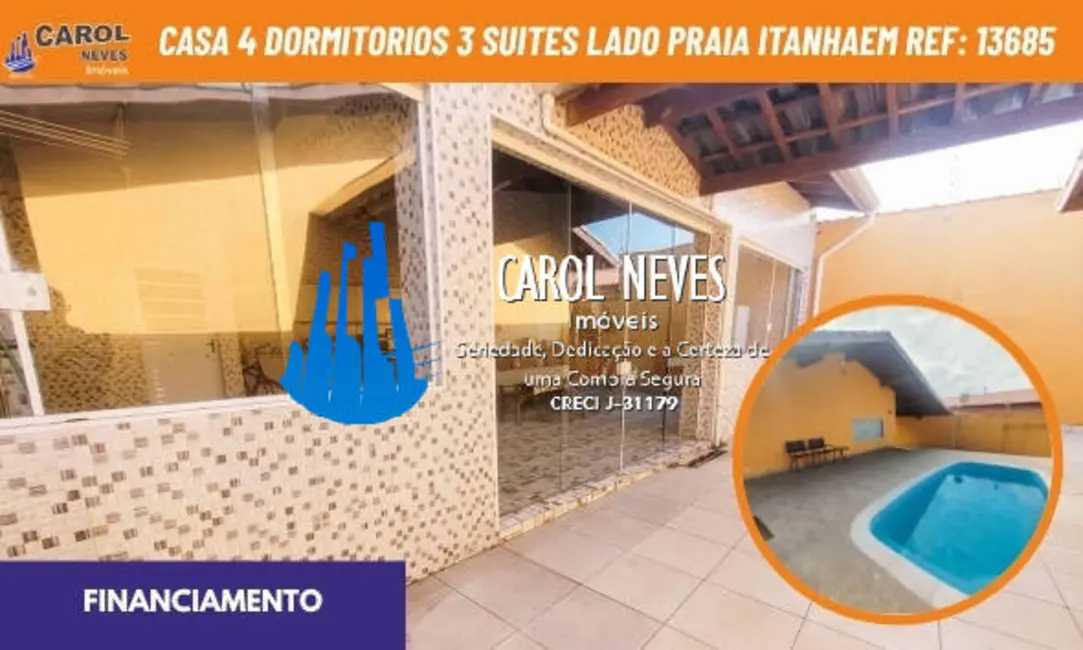 Foto 1 de Casa com 4 quartos à venda, 150m2 em Itanhaem - SP