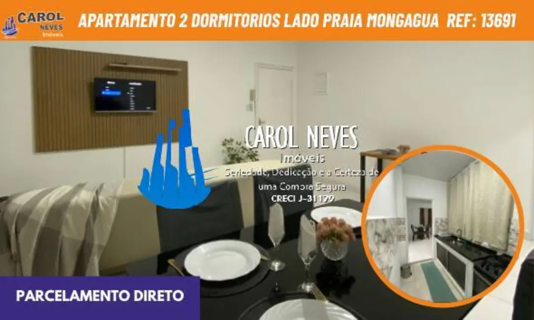 Foto 1 de Apartamento com 2 quartos à venda, 90m2 em Centro, Mongagua - SP