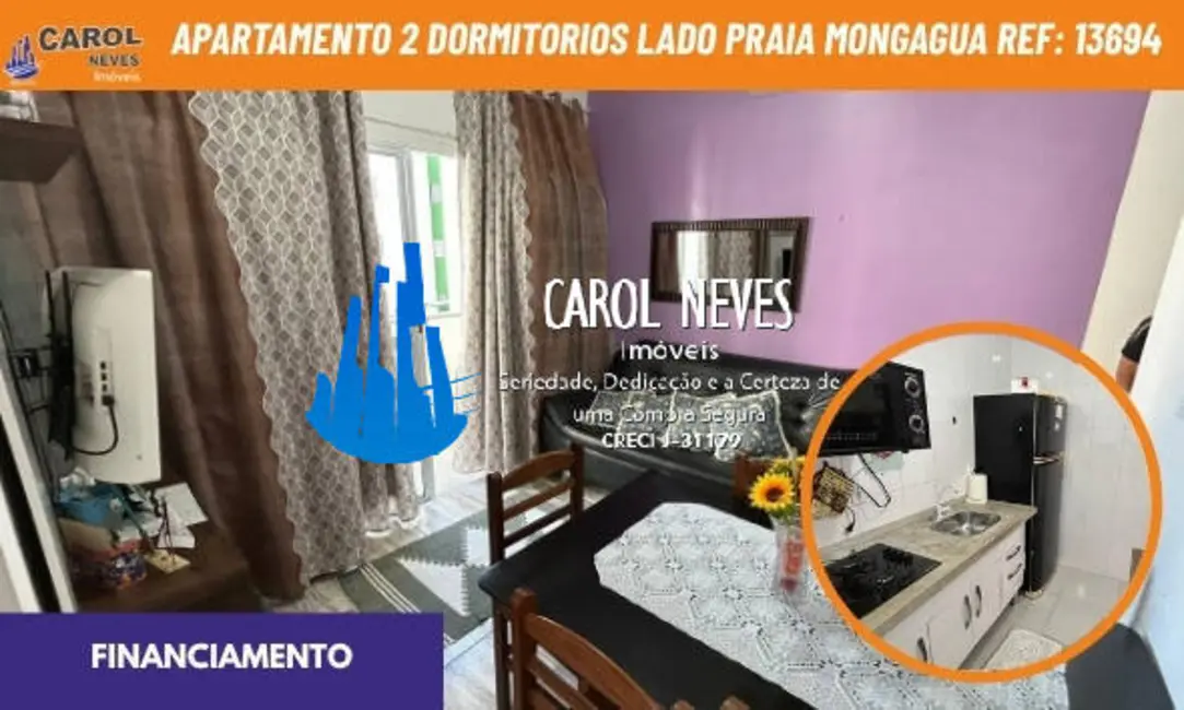 Foto 1 de Apartamento com 2 quartos à venda, 69m2 em Mongagua - SP
