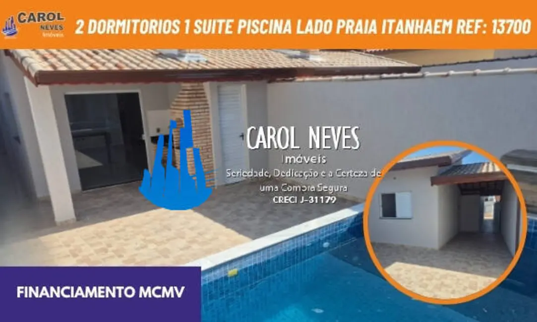Foto 1 de Casa com 2 quartos à venda, 86m2 em Itanhaem - SP