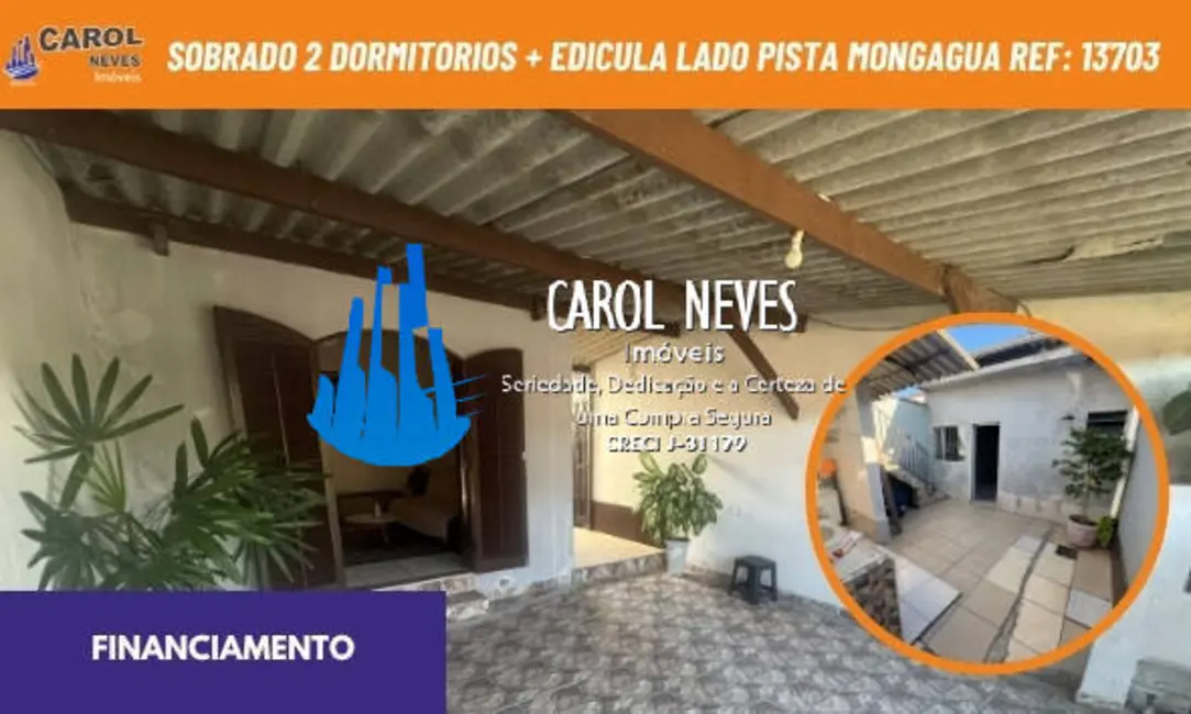 Foto 1 de Sobrado com 2 quartos à venda, 118m2 em Mongagua - SP