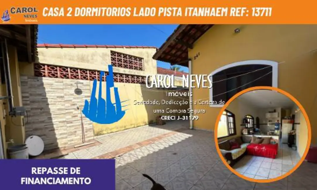 Foto 1 de Casa com 2 quartos à venda, 50m2 em Itanhaem - SP