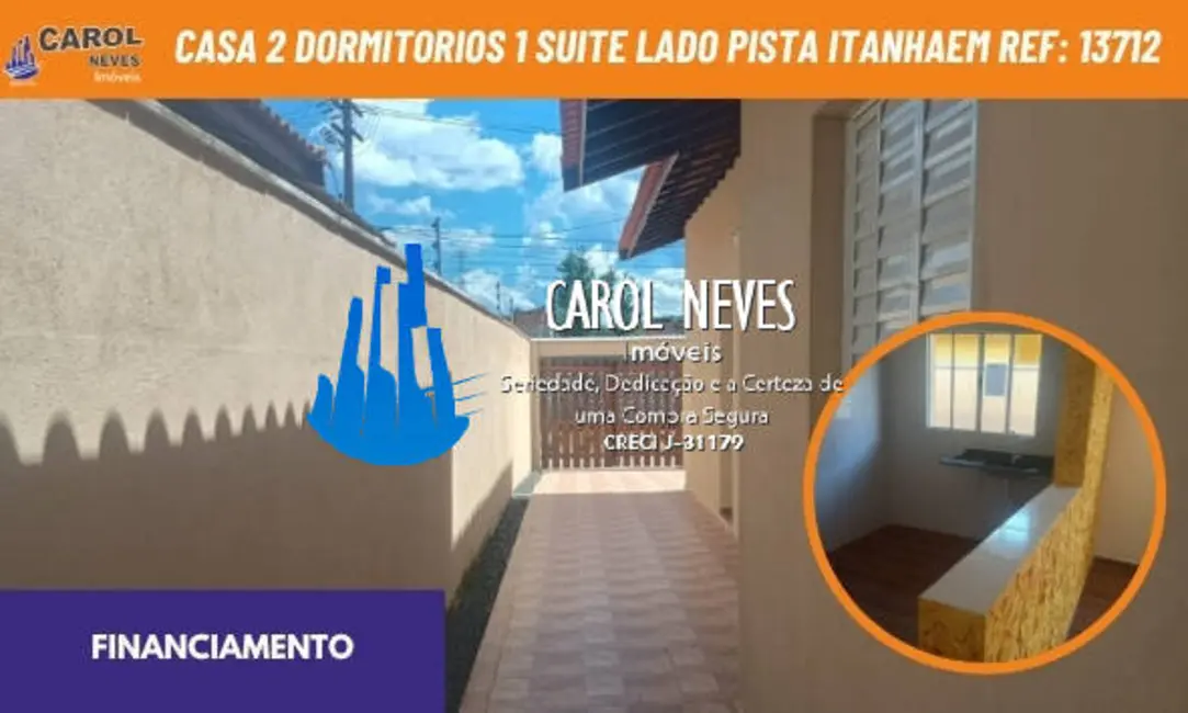 Foto 1 de Casa com 2 quartos à venda em Itanhaem - SP