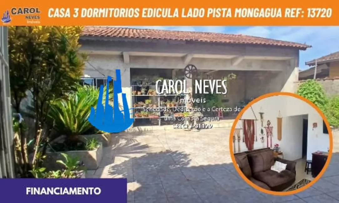 Foto 1 de Casa com 3 quartos à venda, 89m2 em Mongagua - SP