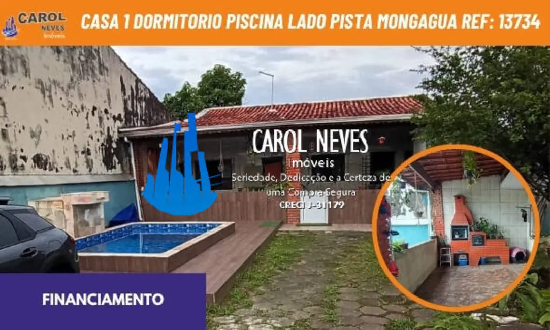 Foto 1 de Casa com 1 quarto à venda, 81m2 em Mongagua - SP