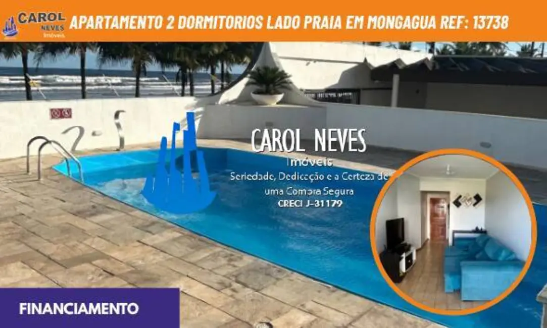 Foto 1 de Apartamento com 2 quartos à venda, 87m2 em Mongagua - SP