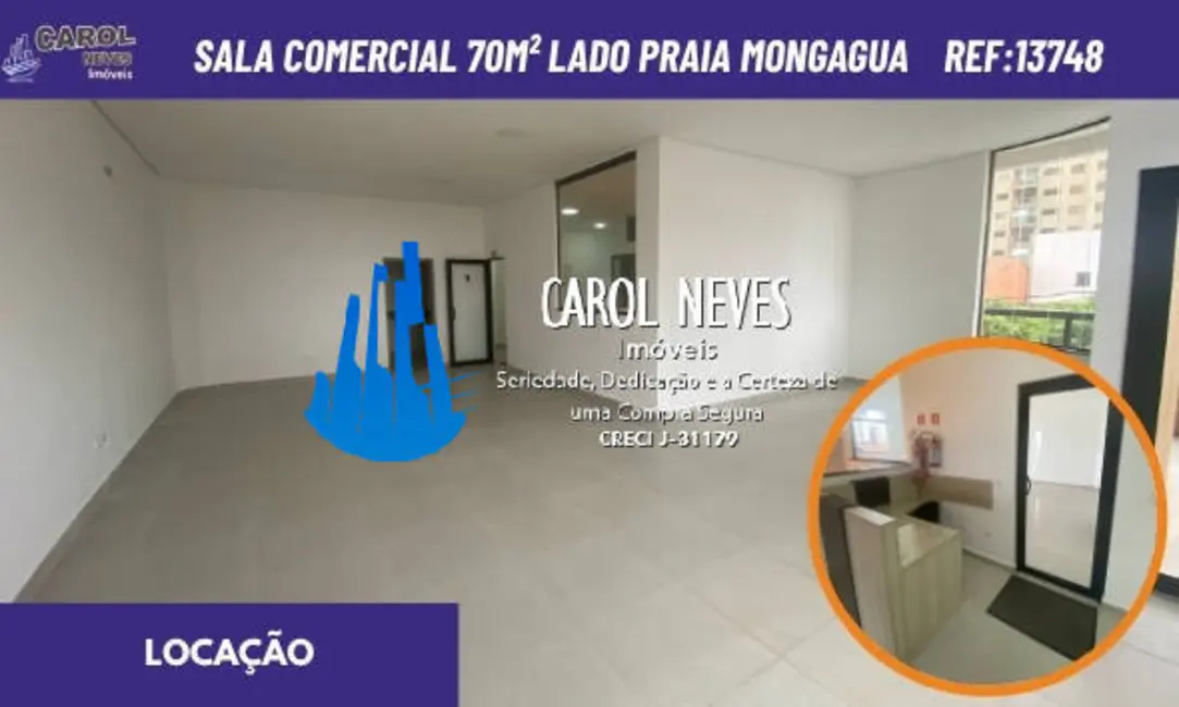 Foto 1 de Sala Comercial para alugar, 70m2 em Mongagua - SP