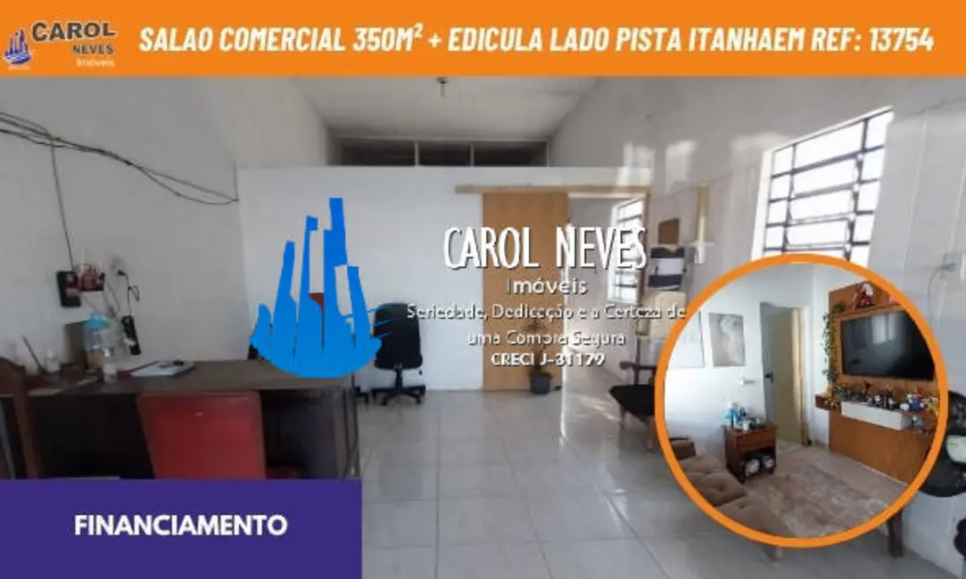 Foto 1 de Sala Comercial à venda, 350m2 em Itanhaem - SP