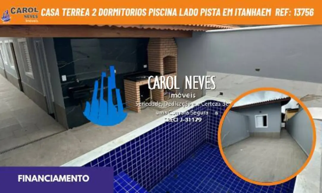 Foto 1 de Casa com 2 quartos à venda, 70m2 em Itanhaem - SP