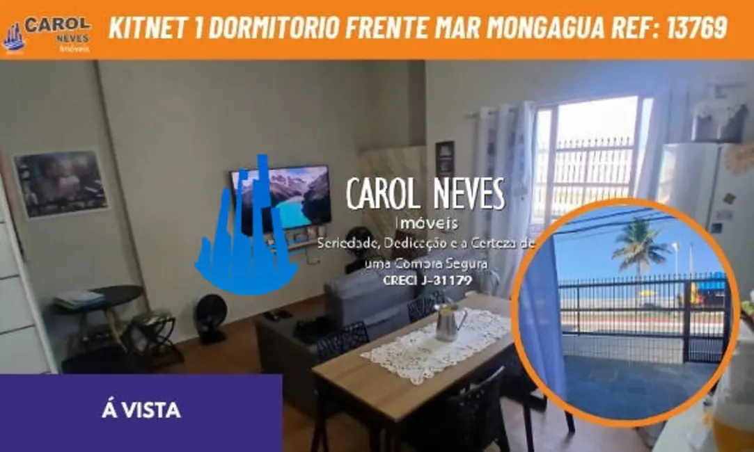 Kitnet com 1 quarto à venda, 33m2 em Centro, Mongagua - SP - imagem 1 Foto 1 de Kitnet com 1 quarto à venda, 33m2 em Centro, Mongagua - SP