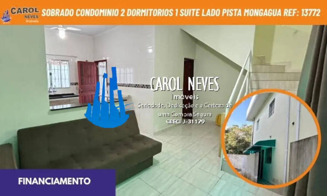 Foto 1 de Sobrado com 2 quartos à venda, 71m2 em Mongagua - SP
