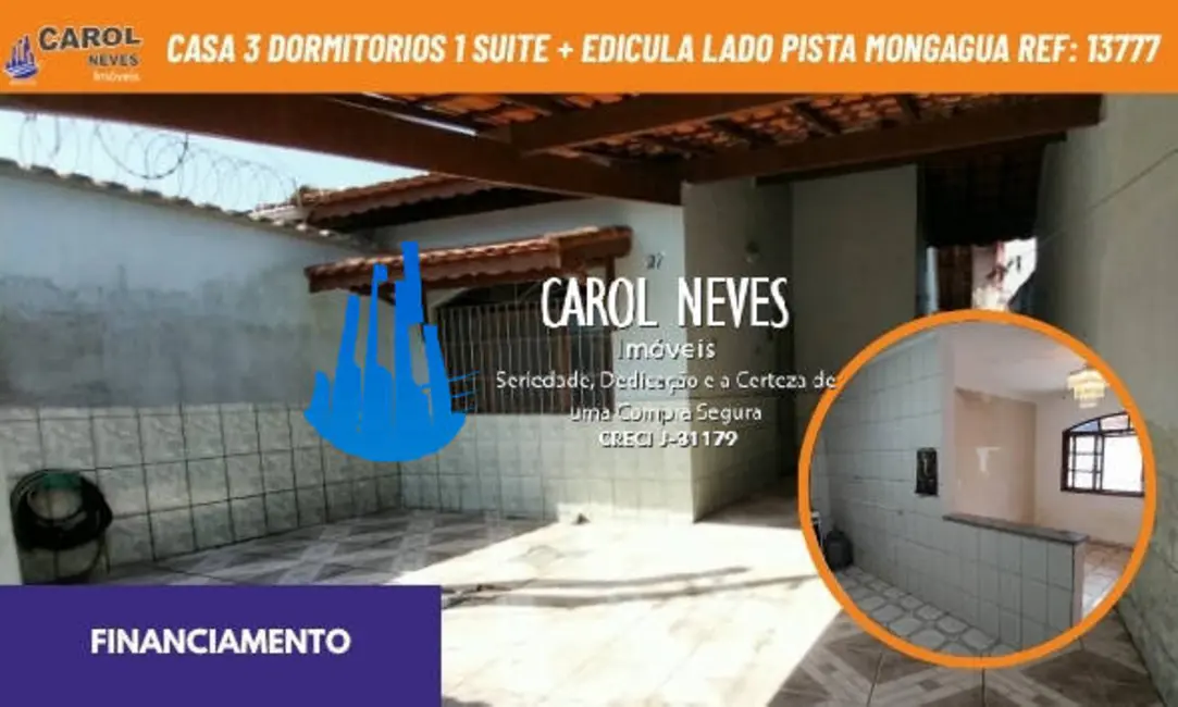 Foto 1 de Casa com 3 quartos à venda, 108m2 em Mongagua - SP